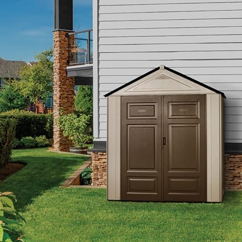 Rubbermaid Big Max 7 ft. x 7 ft. Storage Shed with Accessory Kit ...