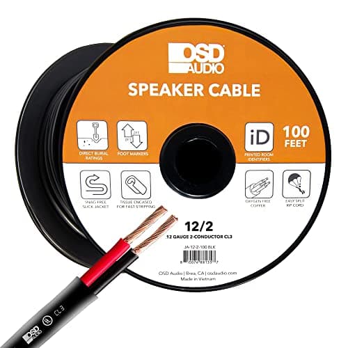 InstallGear 14 Gauge AWG OFC Outdoor Speaker Wire