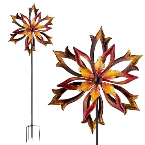 Alpine Corporation Yellow Sunflower Wind Spinner Stake SLL2660YL - The ...