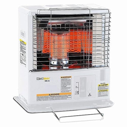 Sengoku Indoor & Outdoor Kerosene Heater, 10,000 BTU, Portable Use, HeatMate, White - Cordless Space Heating Machine for Home, Garage, Basement, and Camping