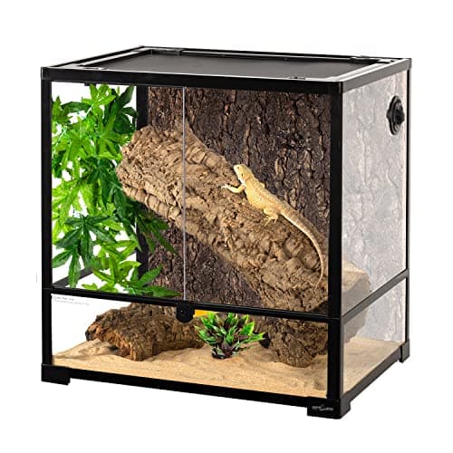 Reptizoo - Reptile Glass Terrarium - 12x12x18 - Underground Reptiles