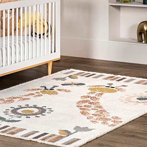 nuLOOM Jungle Animal Shaped Kids Rug