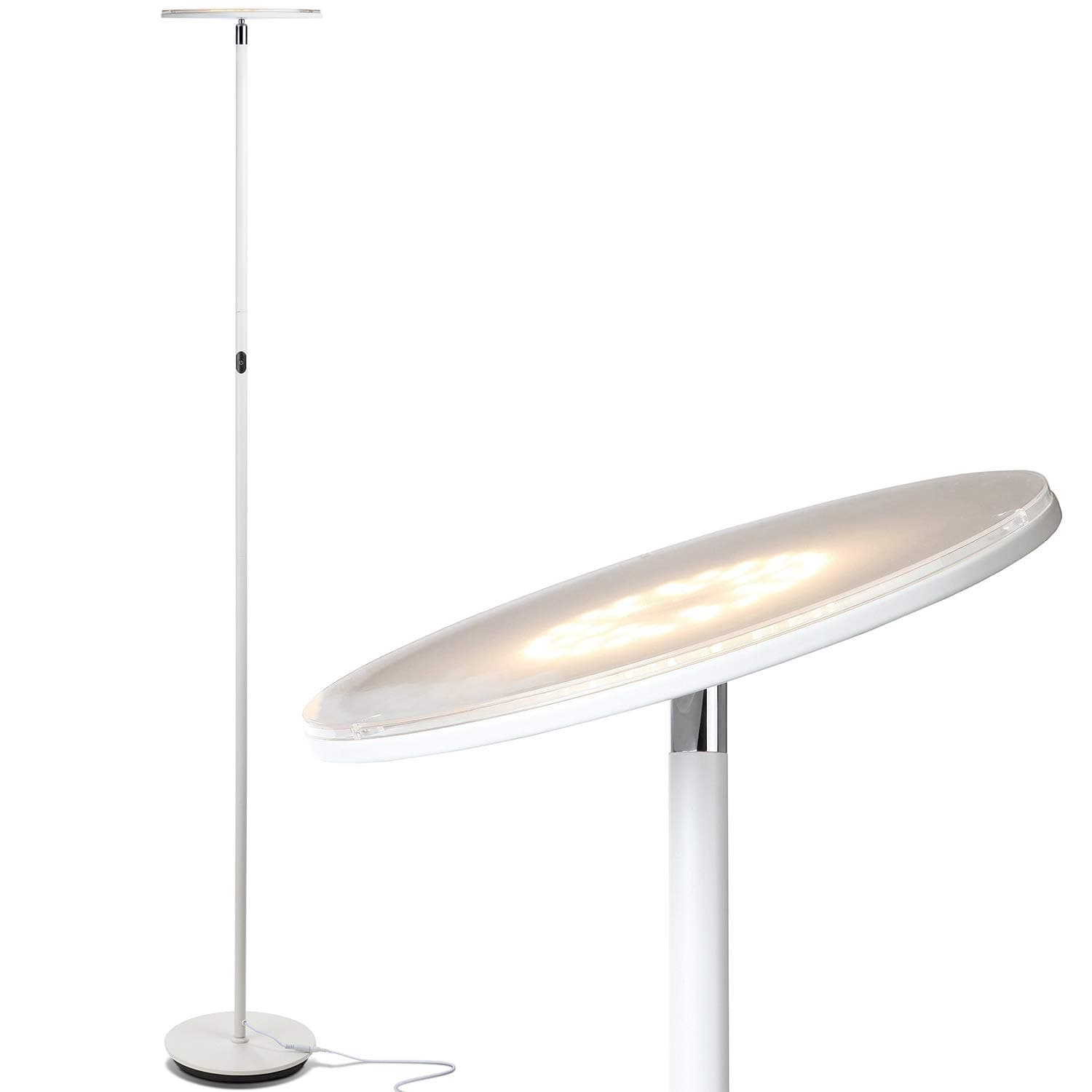 Brightech Sky LED Torchiere Super Bright Floor Lamp - Contemporary ...