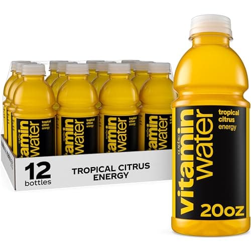 vitaminwater Energy Electrolyte Enhanced Water w/ Vitamins, Tropical ...