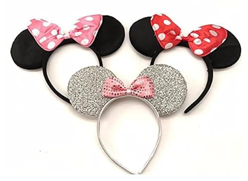 Girl's / Tween Disney Minnie Mouse Pink Sparkle Ears Headband - Walmart.com