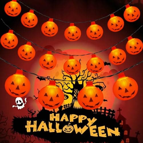 LED Pumpkin String Lights - 1.75m – Party Packs