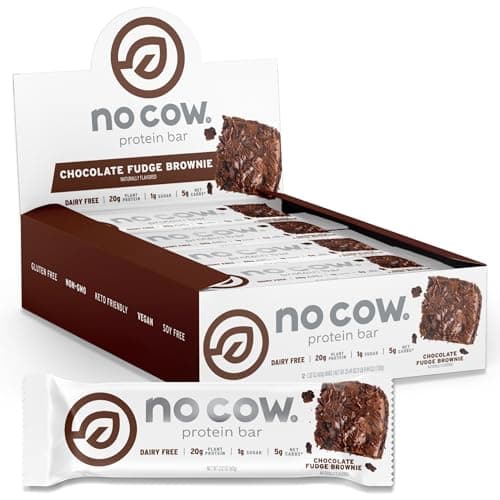 Amazon.com : No Cow High Protein Bar, Chocolate Fudge Brownie, 21g ...
