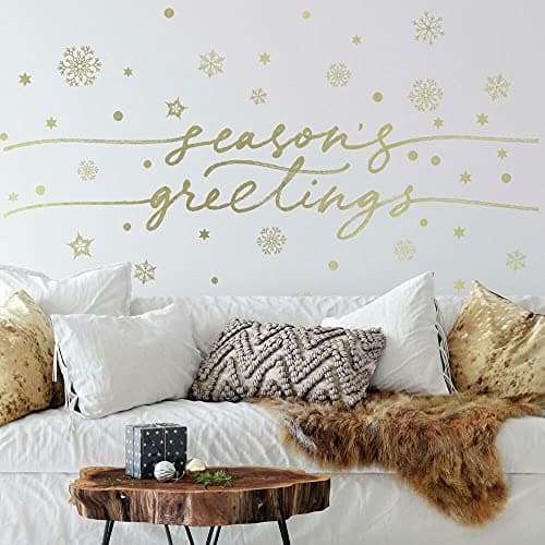 RoomMates Winter Holiday Peel and Stick Wall Decals - Walmart.com