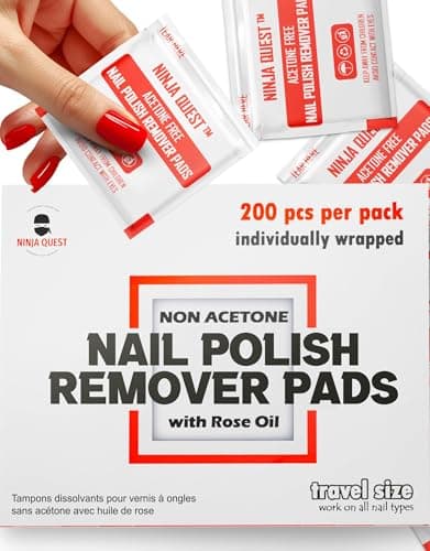 Amazon.com : Diamond Wipes Acetone Nail Polish Remover Pads Case of 500 ...