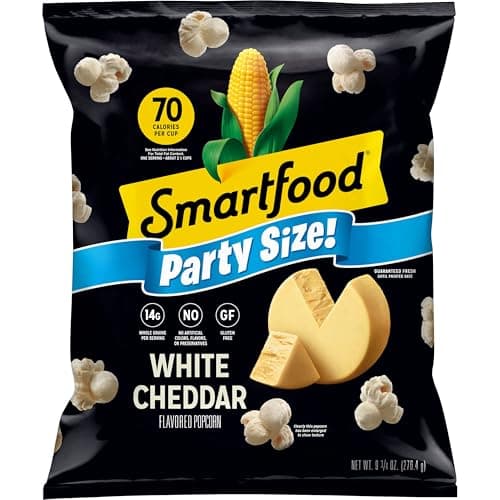 Smartfood White Cheddar Cheese Popped Snacks, Gluten Free, 8.5 Oz Bag ...