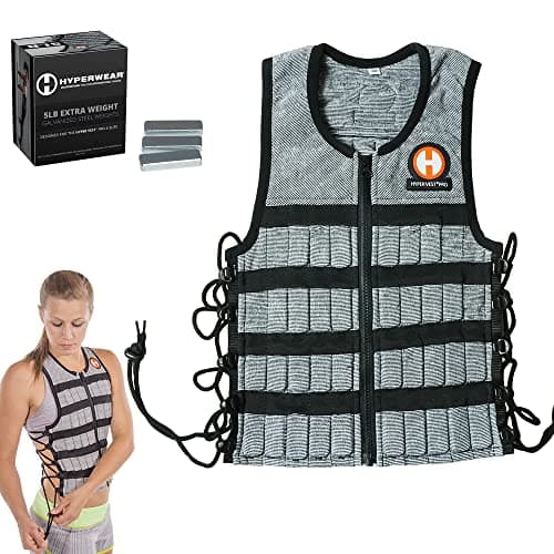 Hyperwear Hyper Vest PRO Unisex 10-Pound Adjustable Weighted Vest for ...