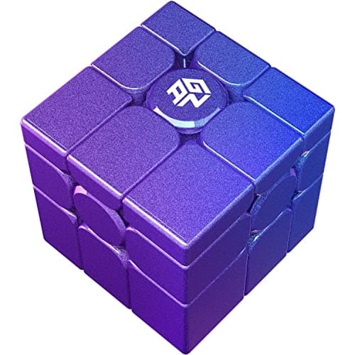 GAN MirrorM 3x3x3, 48 Magnetic Mirror Speed Cube, Big Corner-Cut Tuning System Puzzle Game Toys for Kids Teens Adults Holiday Easter Stuffers Birthday Gifts, Solve by Shape, UV Coated Version