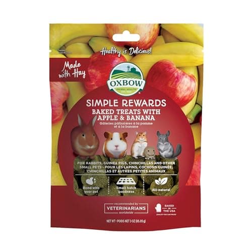 Oxbow Simple Rewards Baked Treats With Apple & Banana 60g | Pets Corner