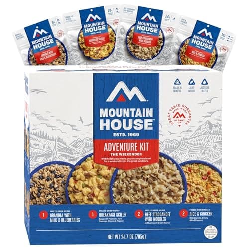 Mountain House Adventure Weekender Kit | Freeze Dried Camping & Backpacking Food | 12 Servings