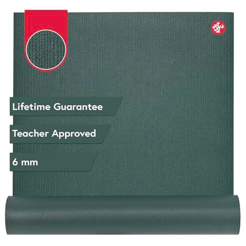 Manduka PRO Yoga Mat – Premium 6mm Thick Mat, Eco Friendly, Oeko-Tex Certified, Free of ALL Chemicals, High Performance Grip, Ultra Dense Cushioning for Support & Stability in Yoga, Pilates, Gym and Any General Fitness - 71 inches, Midnight