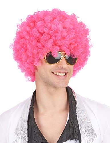 Super Size Jumbo Neon Pink Afro Wig HW-1557 - Wigs & Facial Hair