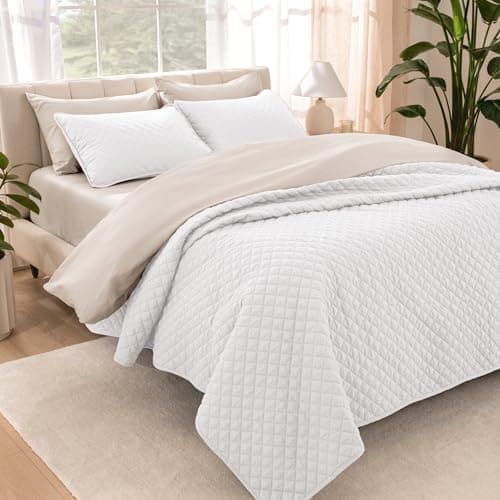 Bare Home Premium Diamond Stitched Coverlet