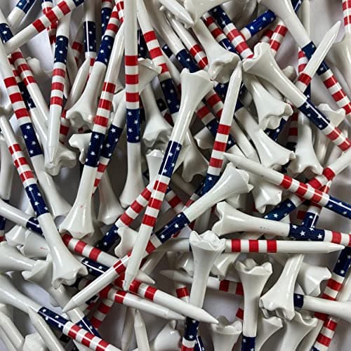 Pride Golf Tee Tees 135 Count, Blue On White, 3-1/4 US