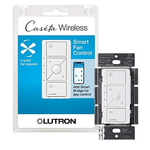 Lutron Caséta Wireless Smart Fan Speed Switch + Pico Remote + Installa ...