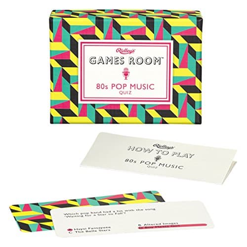 Ridley’s Pop Music Trivia STF9 Card Game - Quiz Game for Adults and ...
