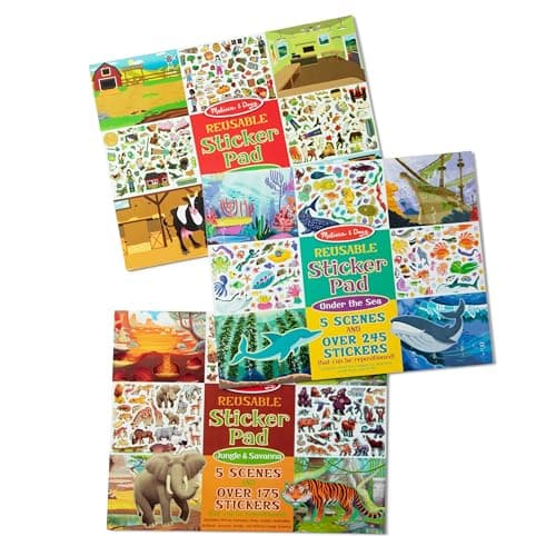 Amazon.com: Melissa & Doug Reusable Sticker Pad Set: Play House - 175 ...