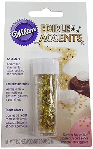 Wilton Edible Glitter .04oz-Gold Stars | Michaels