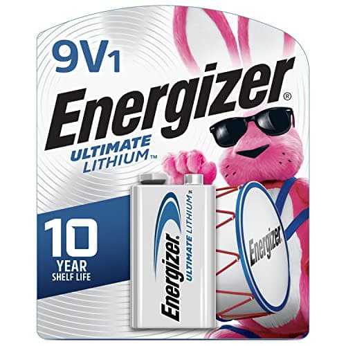 Energizer Ultimate Lithium 9V Battery for Smoke and CO Detectors