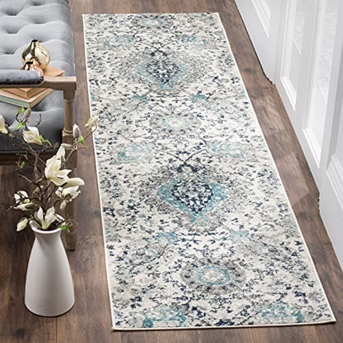 Amazon.com: SAFAVIEH Madison Collection Runner Rug - 2'2" x 14', Grey ...