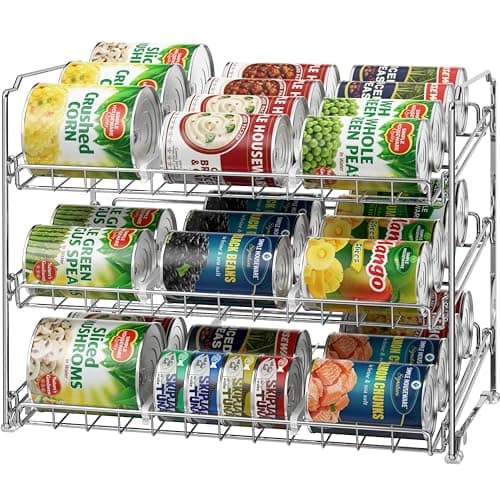 SimpleHouseware Soda Can Organizer Stackable Rack Dispenser for Pantry ...