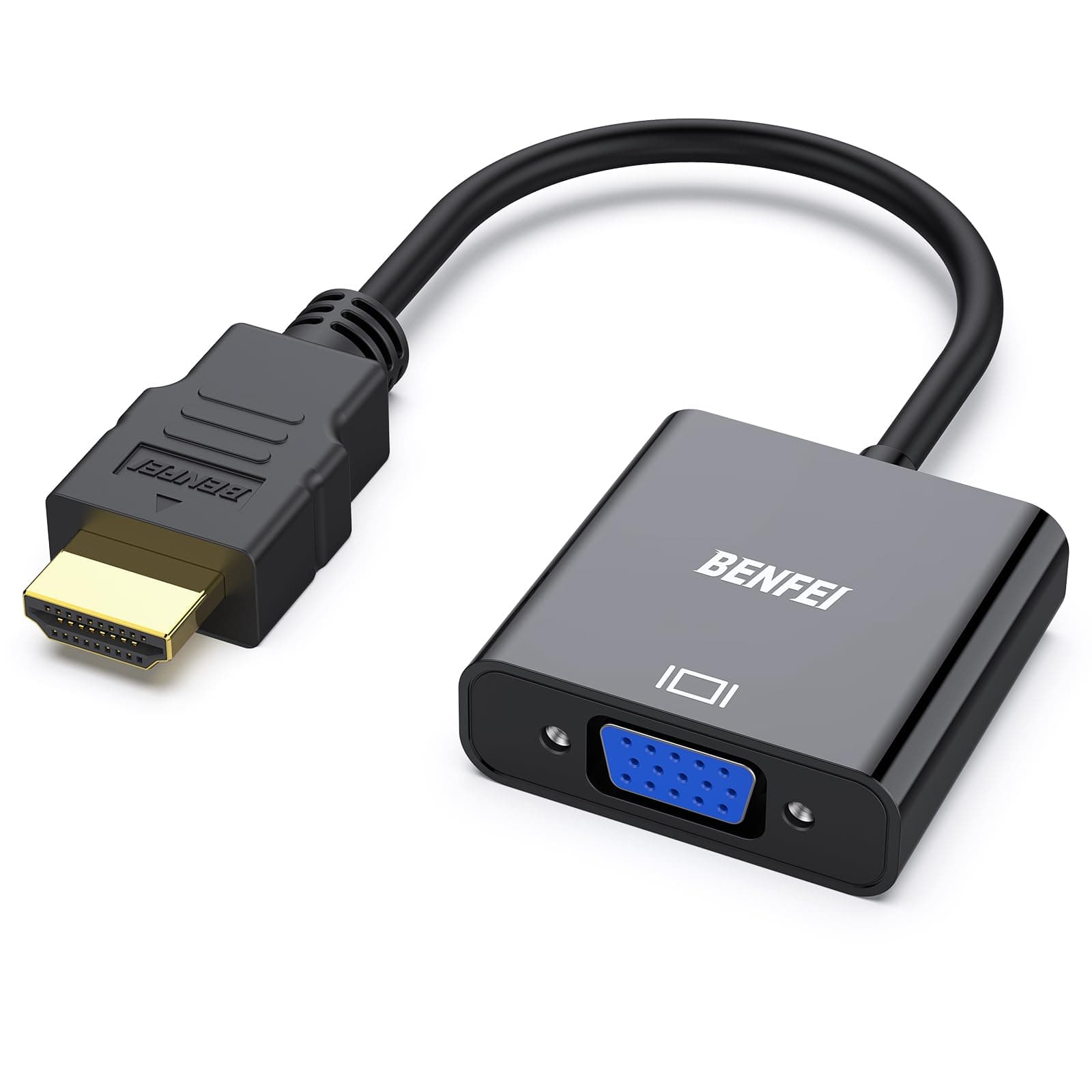 BENFEI Adaptateur HDMI vers VGA, (mâle vers Femelle) pour Bureau ...