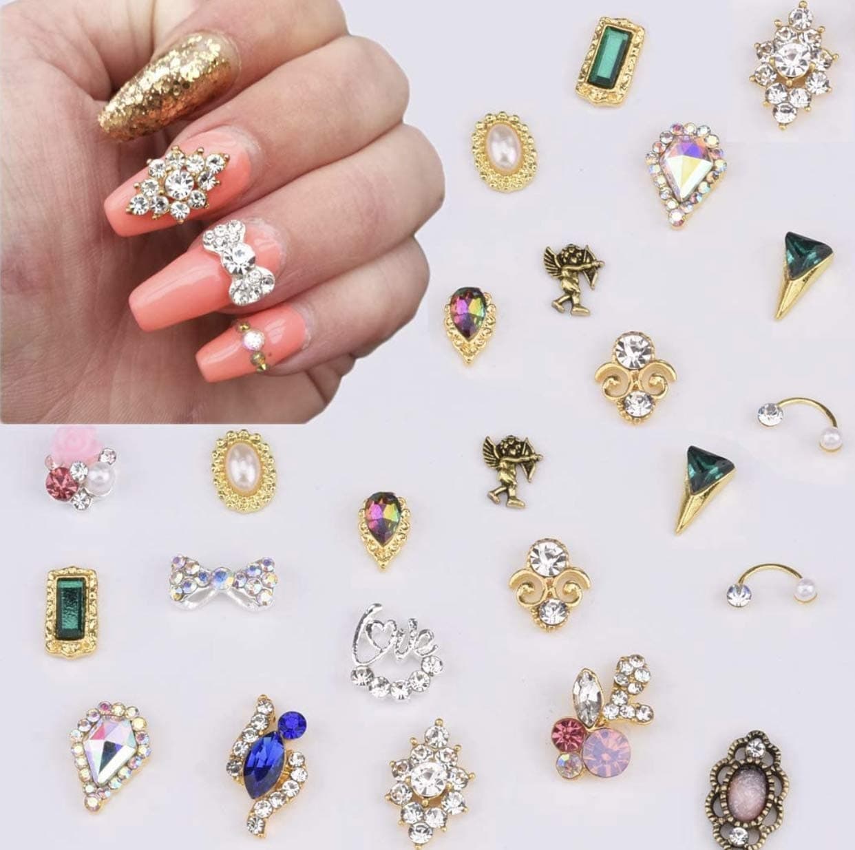 Swarovski Crystal Nail Designs - Design Talk