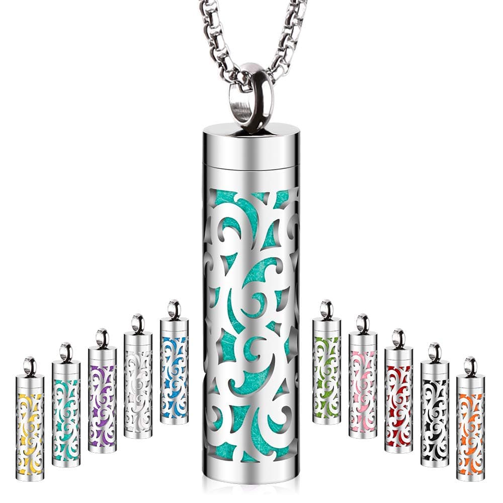 Amazon.com : Maromalife Essential Oil Necklace for Women, Aromatherapy ...