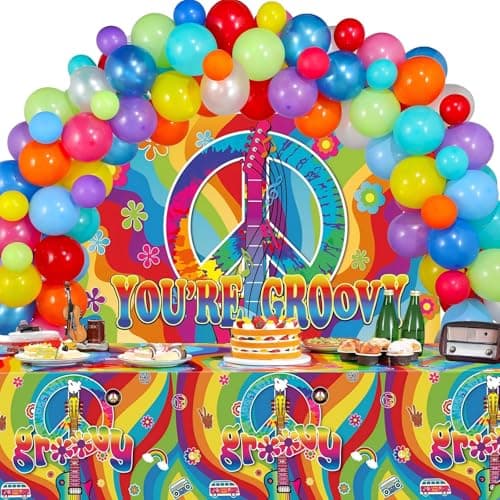 Amazon.com: Beistle 10 Piece 1960's Colorful Mini Retro Groovy Flower ...