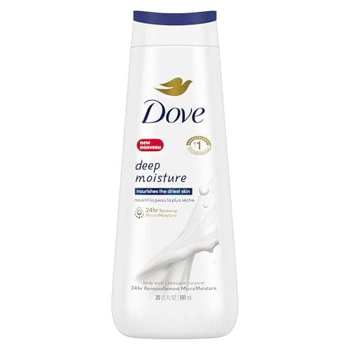 Dove Deep Moisture Body Wash with Gentle Cleanser, 24 oz - Pack of 3 ...