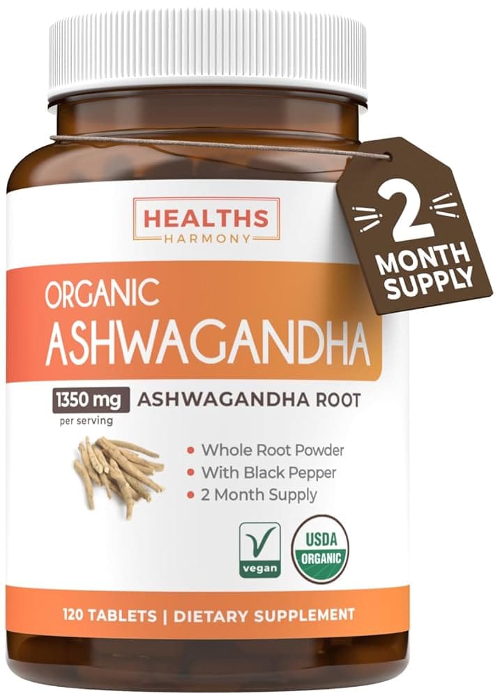 Amazon.com: Suplemento orgánico de Ashwagandha USDA – píldoras de ...