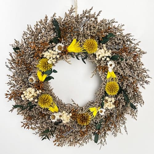 Couronne de fleurs séchées | Dried floral wreaths, Flower diy crafts ...