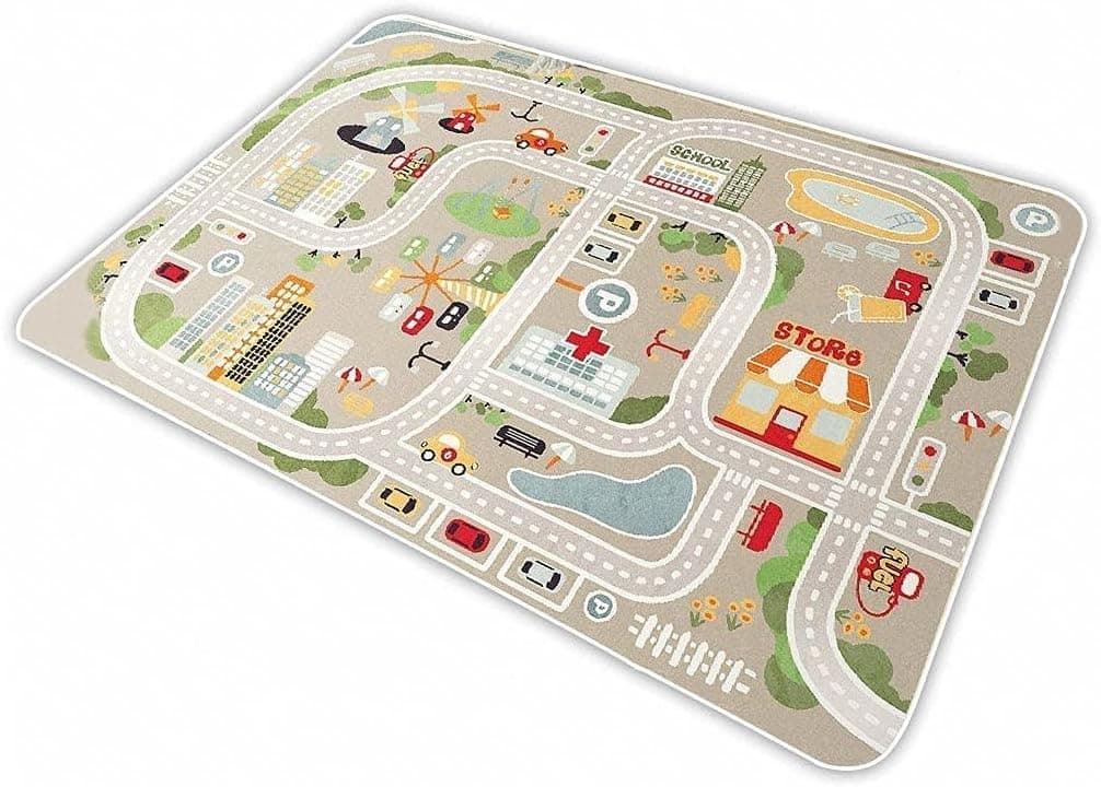 Amazon.com: IVI 3D Play Rugs, Traffic Green, 39 x 59 inches : Home ...