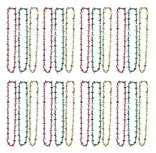 Beistle Fiesta Beads Necklace 33" Green/Gold/Red 50372 - Walmart.com