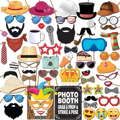 Amscan Photo Booth Props Moustache Hout/papier 10 Stuks | bol.com