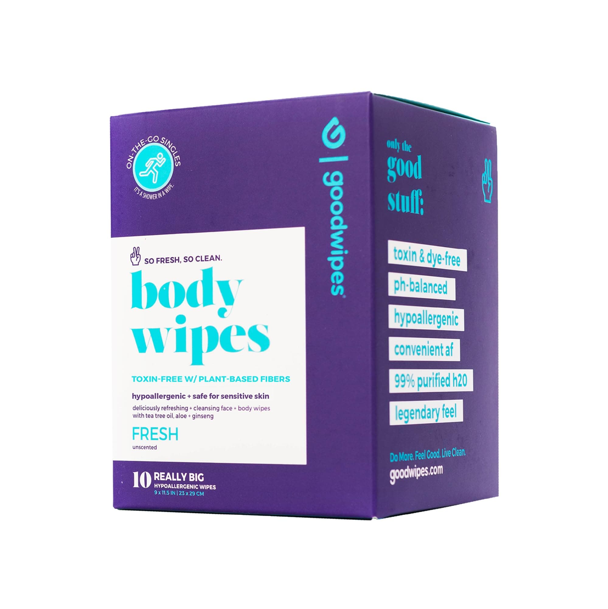 Snapklik.com : Goodwipes Body Wipes, Really Big For All Over, Made