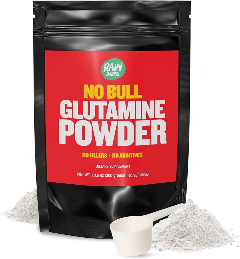 Amazon.com: Raw Barrel - “No Bull” gal-Glutamine Powder - Unflavored ...