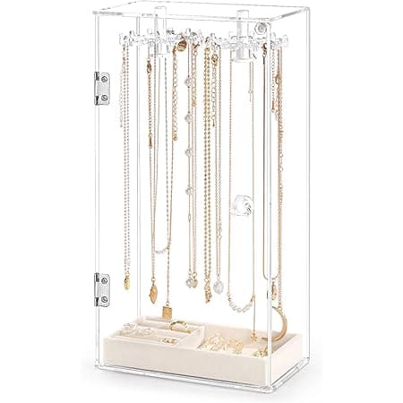 Amazon.com: Acrylic Necklace Holder, Necklace Organizer with 24 ...