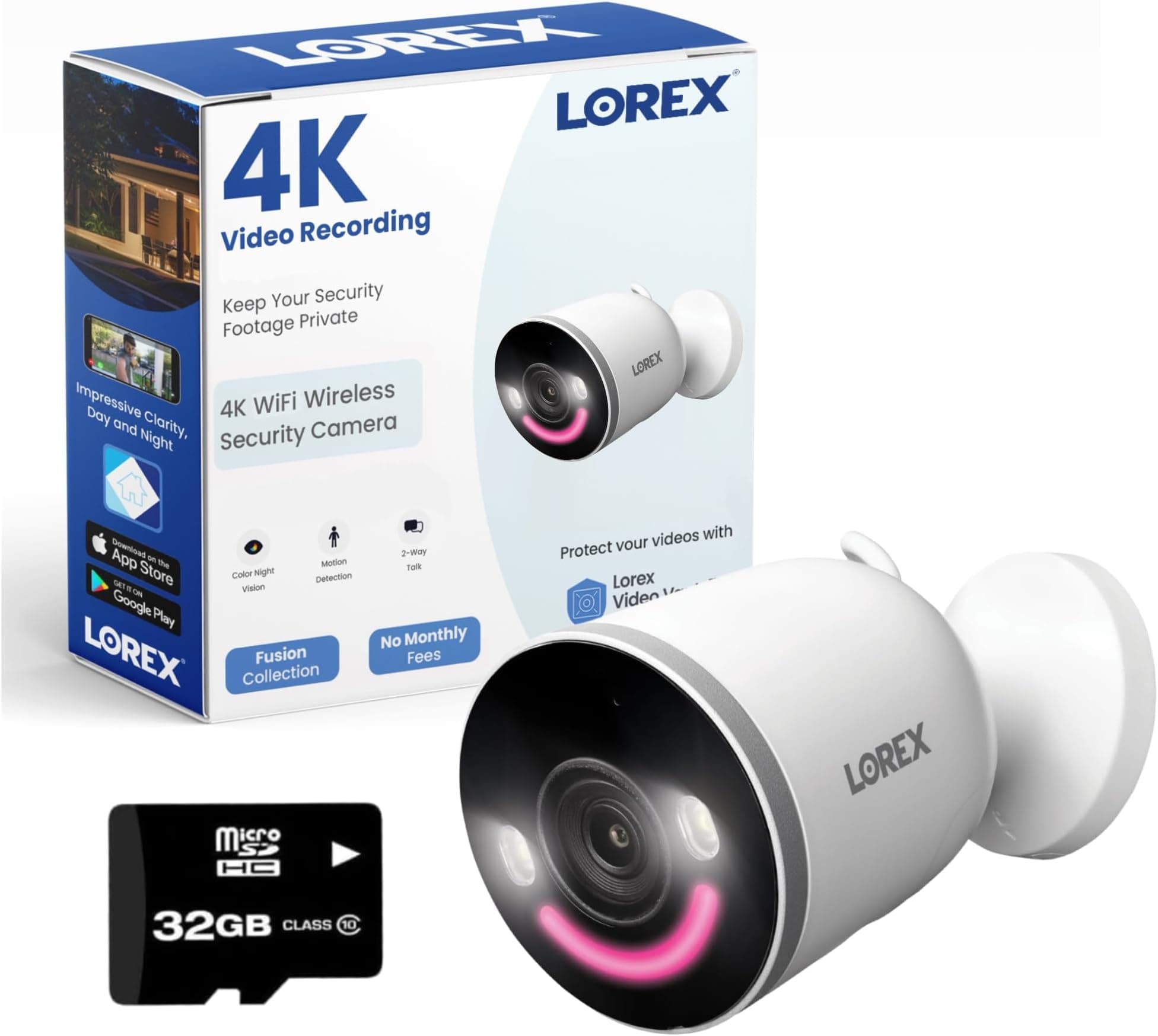 Lorex Caméra de sécurité 4K avec technologie WiFi 6 - Pour intérieur ...