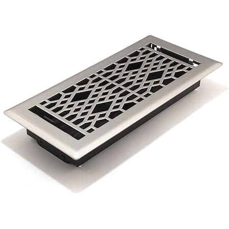 Accord Ventilation AMFRSNB410 Floor Register with Wicker Design, 4-Inch ...