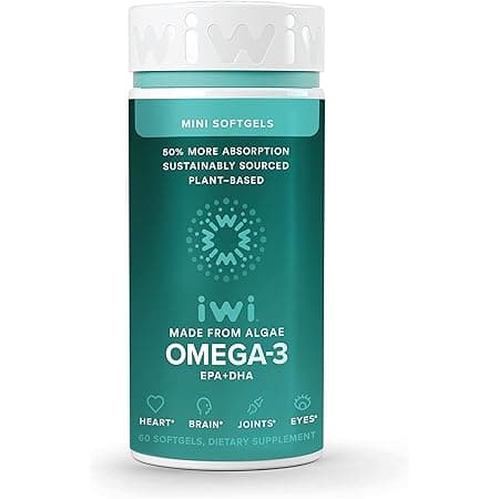 Amazon.com: Iwi Life Omega-3 Algae Based DHA - 60 Softgels - 500 mg ...