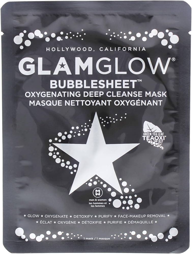 Amazon.com : Glamglow Bubblesheet Oxygenating Deep Cleanse Mask ...