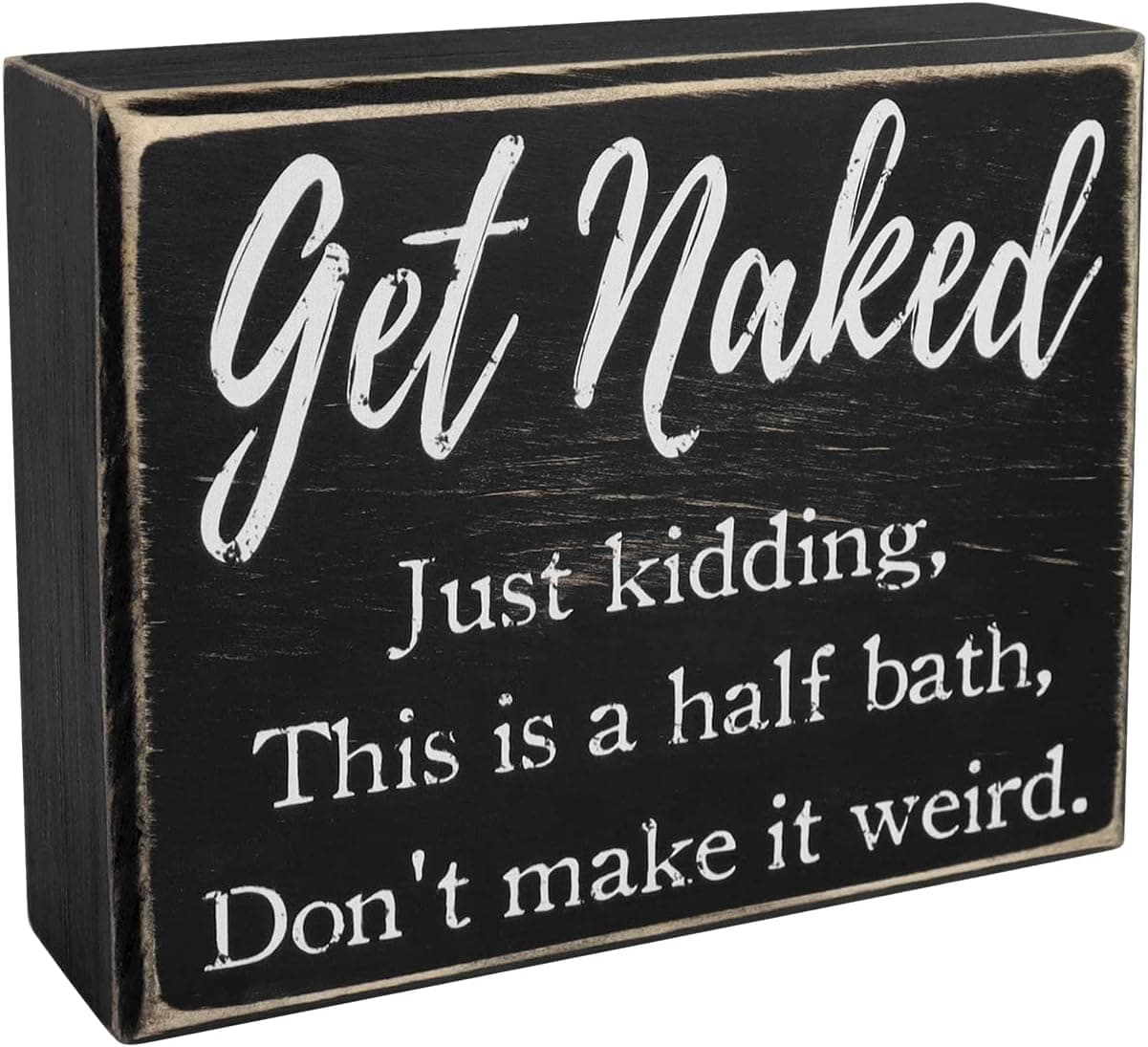 Amazon.com: Primitives by Kathy Box Sign Bathroom Rules (104742) : Home ...