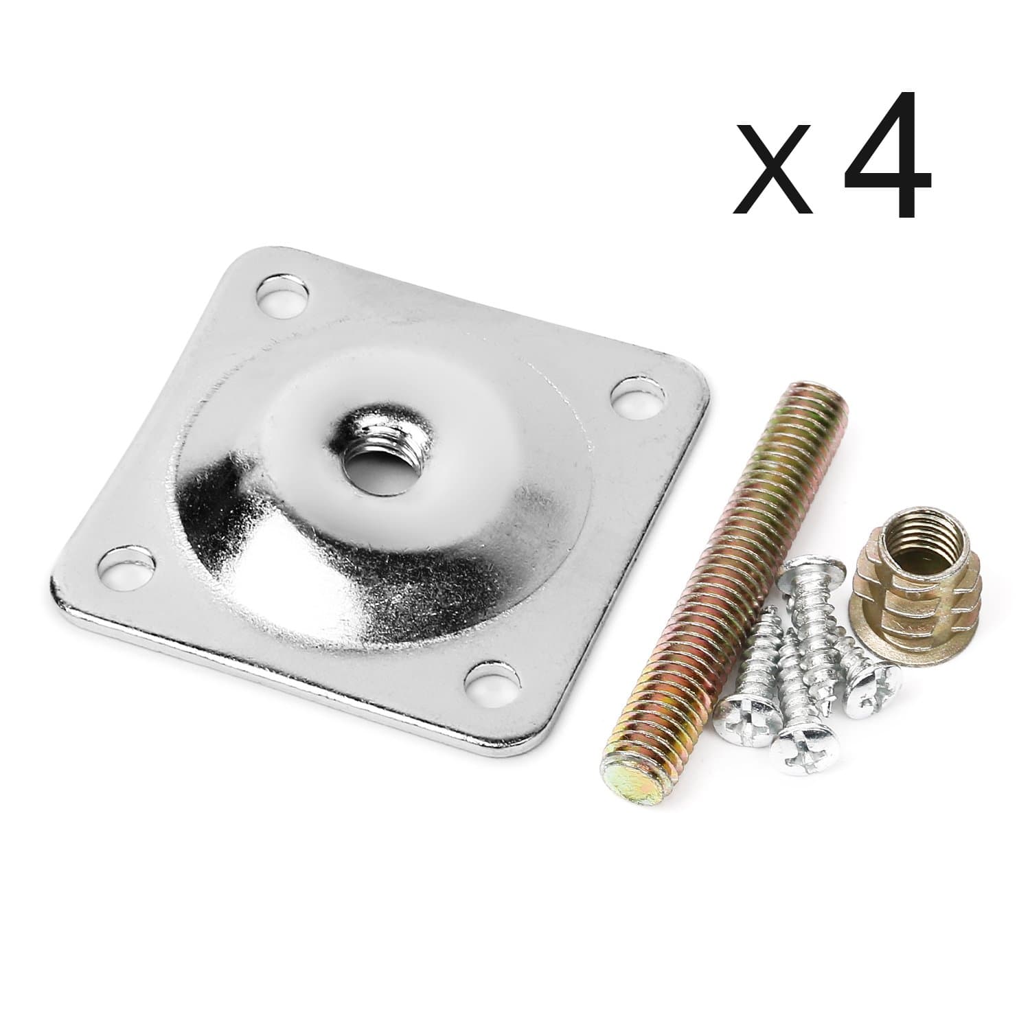 Snapklik.com : 11 Degree Angled Leg Mounting Plates, Furniture Leg ...