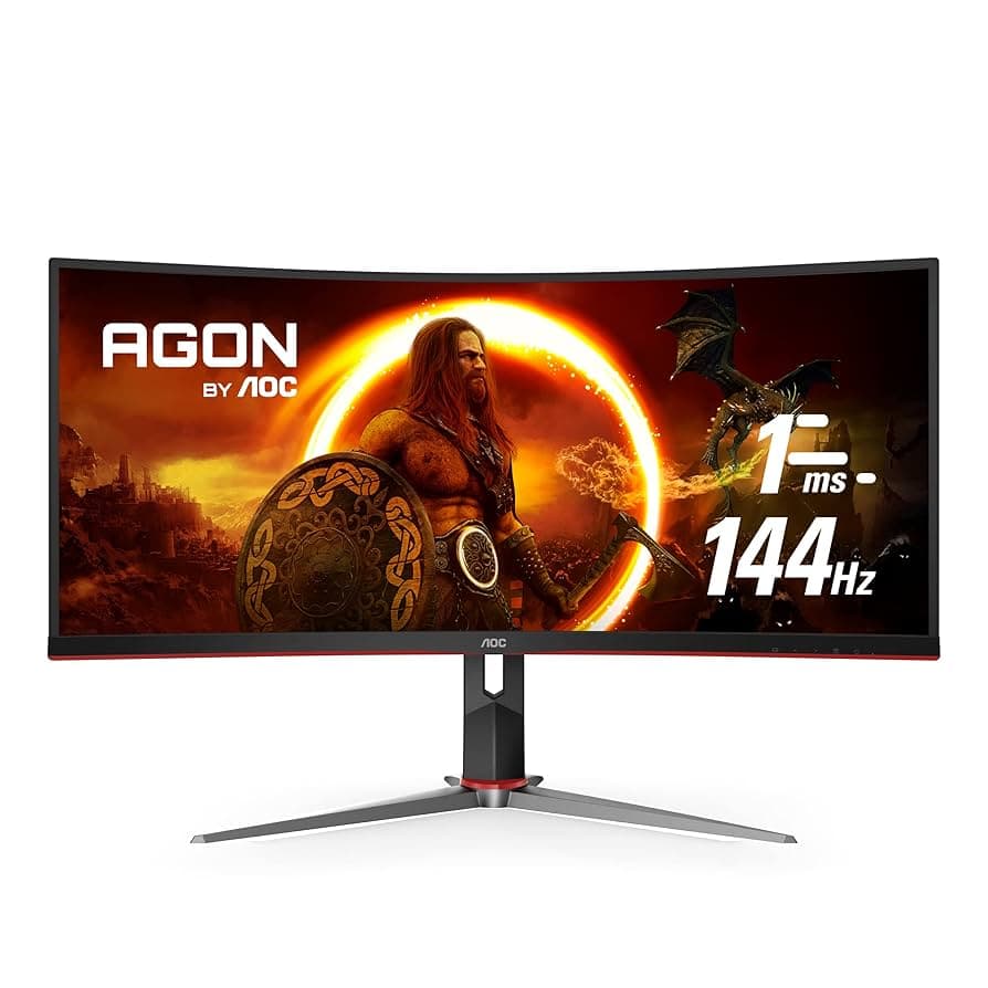 Amazon.com: AOC CU34G2X 34" Curved Frameless Immersive Gaming ...