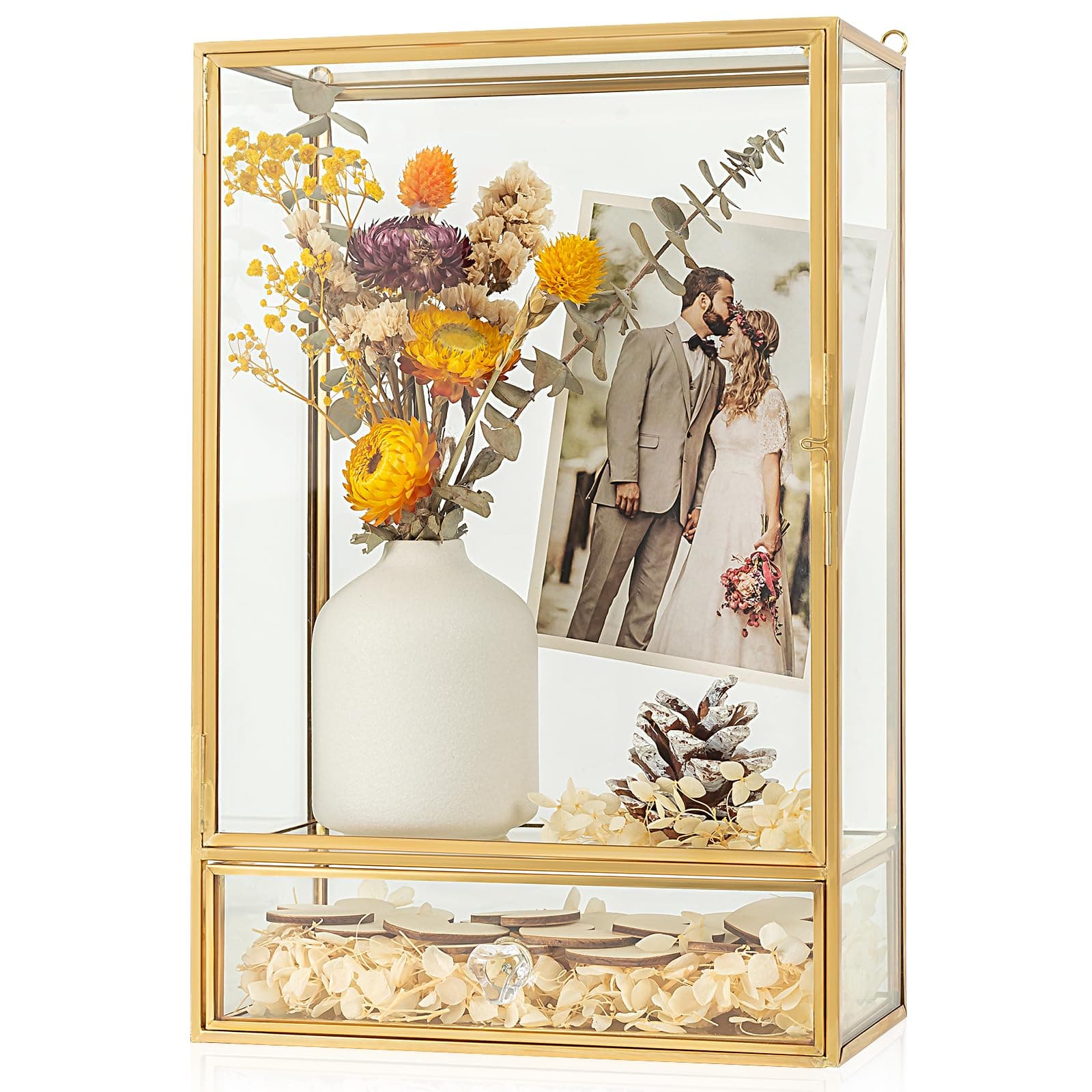 Amazon.com - Shadow Box Frame, 3.5" Deep Wedding Shadow Boxes Display ...